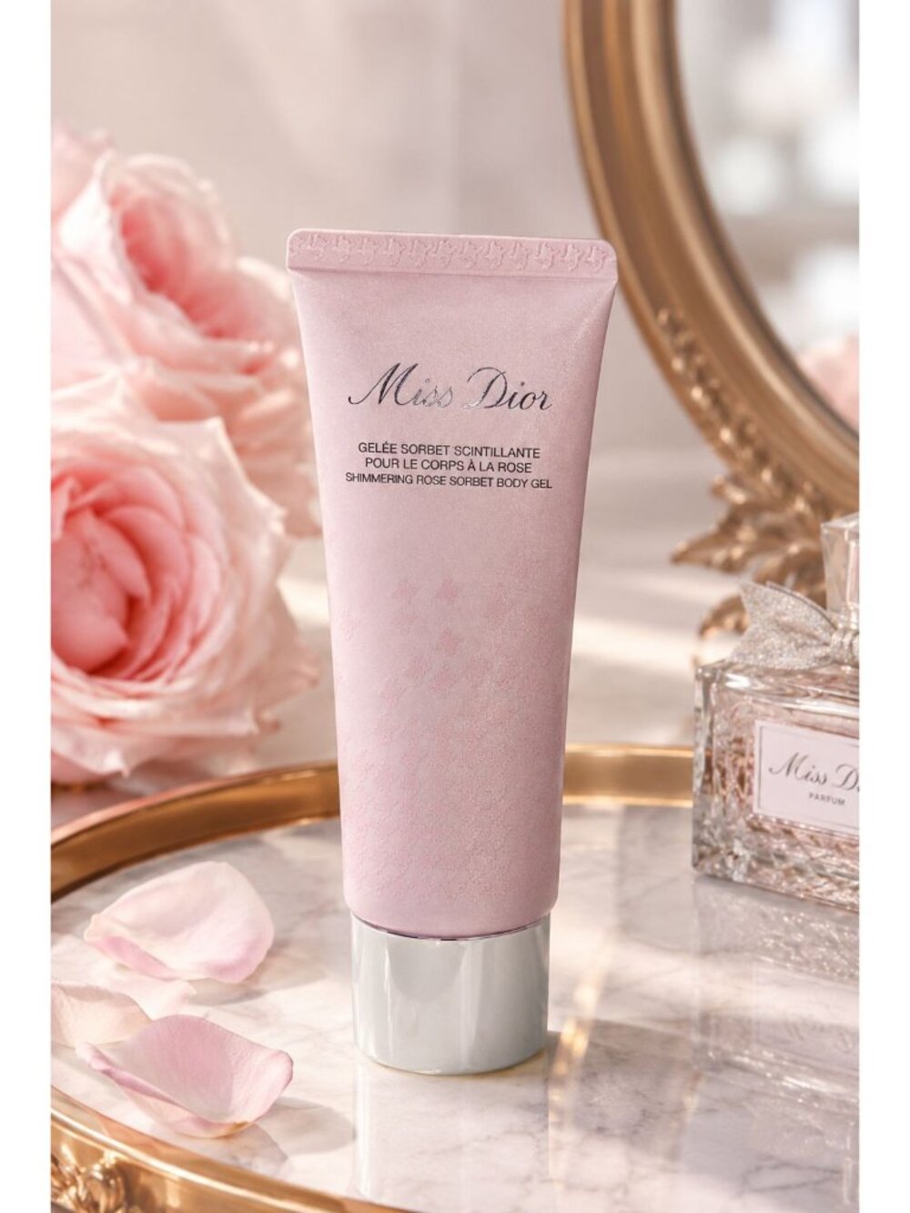 Miss Dior Shimmering Rose Sorbet Body Gel 75ml Luxury Body Care Dior NIB Floral